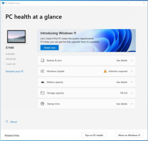 Check now for windows 11 compatibility