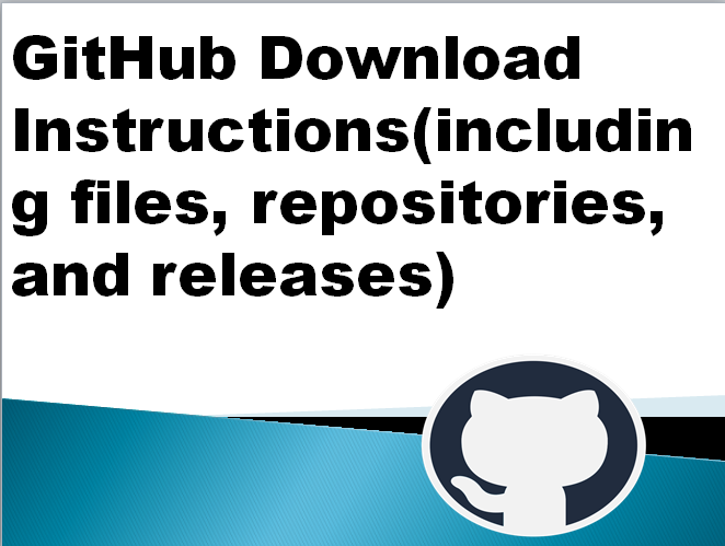 GitHub download instructions