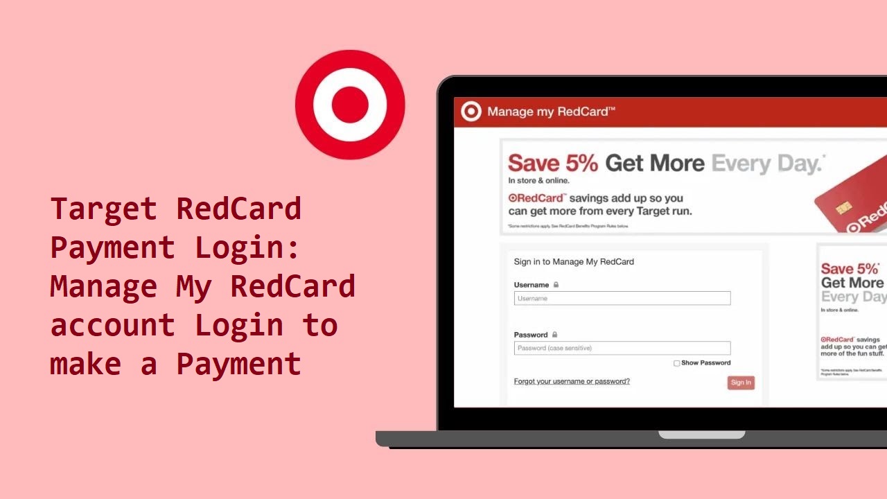 Target RedCard Payment Login