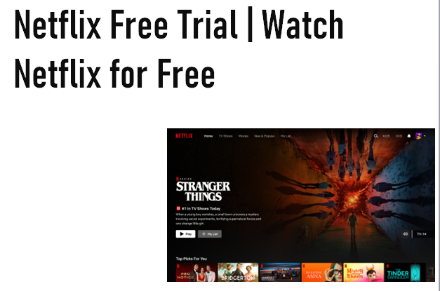 Netflix Free Trial