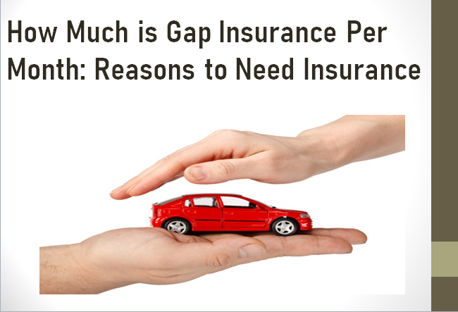 How much is gap insurance per month